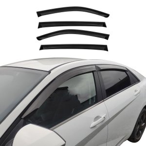 Honda Civic Wind Deflector - Omac - Acrylic 4 Pcs - Black - '07-'12